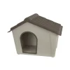 Cuccia per cani da esterno artplast "pc2t" in polipropilene tortora 79x59,2x60,8 cm