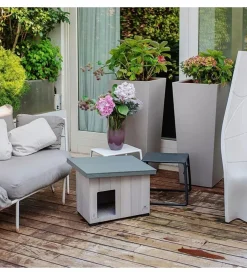 Cuccia per cani da esterno ferplast "argo 50" in pino nordico 58,5x42,5x44,5 cm