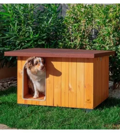 Cuccia per cani da esterno ferplast "baita 80" in pino nordico 95,5x65x65,5 cm