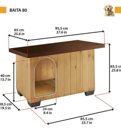 Cuccia per cani da esterno ferplast 