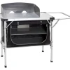 Cucina da campeggio pieghevole brunner "chuck box ng" in alluminio e poliestere nero 1 scomparto 90x50x82 cm