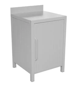 Cucina da esterno modulare solaria "modulo 3" in alluminio grigio chiaro 60x60x90 cm