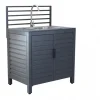 Cucina da esterno modulare elica garden "oklahoma 2" con lavello in alluminio antracite 90x62x125 cm