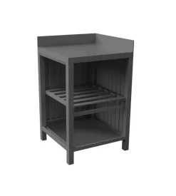 Cucina da esterno modulare solaria "modulo 2" in alluminio antracite 60x60x90 cm