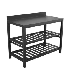 Cucina da esterno modulare solaria "modulo 5" in alluminio antracite 120x60x90 cm