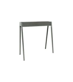 Cuocispiedini a carbonella lisa "torino 80" in ferro alluminato 78,5x32,5x79,5 cm