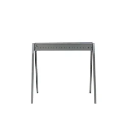 Cuocispiedini a carbonella lisa "torino 80" in ferro alluminato 78,5x32,5x79,5 cm