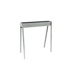 Cuocispiedini lisa "milano 80" in acciaio inox 78,5x32,5x79,5 cm