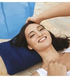 Cuscino gonfiabile intex "camping" colore blu, 43x28x9 cm - cod. 68672