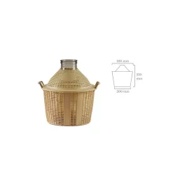 Damigiana p.a. da 5 litri  a bocca larga.