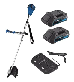 Decespugliatore a batteria hyundai 2 batterie 40v 2ah e caricabatterie - cod. 25230, 25000, 25040