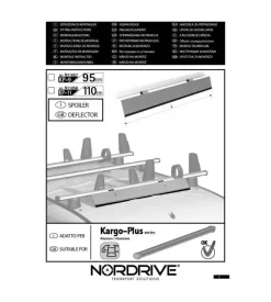 Deflettore aero kargo-plus kp11 - 110 cm  n11058