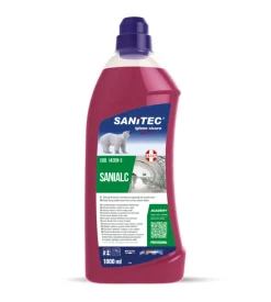Detergente alcolico universale antibatterico per superfici dure "sanialc" - 1 litro.