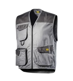 Diadora gilet da lavoro mover grigio, tg xl