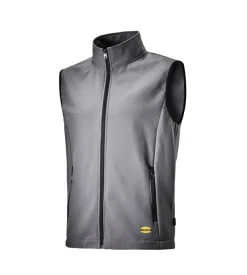 Diadora gilet da lavoro shell level grigio, tg. m