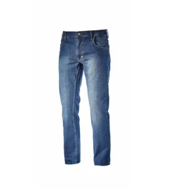 Diadora pantalone jeans da lavoro stone blu, tg xl