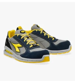 Diadora scarpa da lavoro antinfortunistica run net airbox low s1p src, blu tg.42
