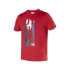 Diadora t-shirt da lavoro maniche corte organic rosso, tg xl