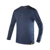 Diadora t-shirt da lavoro manica lunga ml mono organic blu, tg xxl