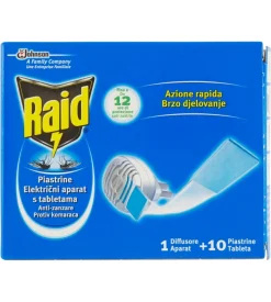 Diffusore e piastrine antizanzare raid "base"