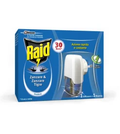Diffusore liquido antizanzare raid "30 notti" con ricarica