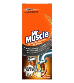 Disgorgante granulare per cucina "mr muscle niagara", 250 gr