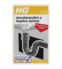 Disgorgante sturalavandini a duplice azione, 2x500 ml