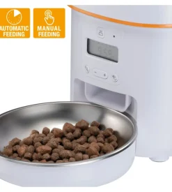 Distributore automatico di cibo per cani e gatti ferplast "risto pet", 4 litri