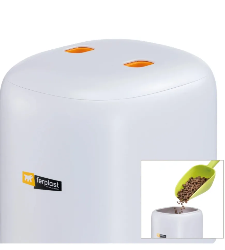 Distributore automatico di cibo per cani e gatti ferplast "risto pet", 4 litri