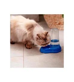 Distributore di cibo o acqua per cani e gatti "azimut 600", blu- ferplast