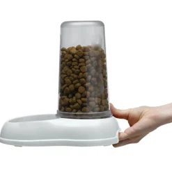 Distributore di cibo o acqua per cani e gatti "azimut 1500", bianco - ferplast
