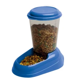 Distributore di crocchette per cani e gatti 3 lt - zenith blu - ferplast