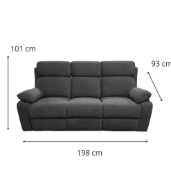 Divano 3 posti bellahome 