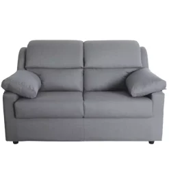 Divano 2 posti bellahome "firenze" grigio tessuto sfoderabile e antimacchia, 150x95x93 cm