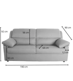 Divano 3 posti bellahome 