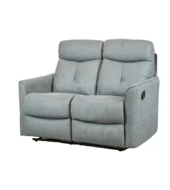 Divano 2 posti bellahome "mia" con recliner manuale grigio antracite 127x90x101 cm