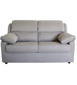 Divano 2 posti maxi bellahome "firenze" grigio tessuto sfoderabile e antimacchia, 170x95x93 cm