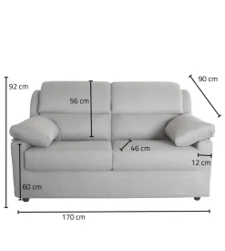 Divano 2 posti maxi bellahome 