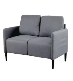 Divano 2 posti "poker" blu jeans, 135x81x90 cm