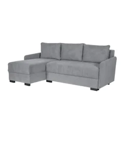 Divano con penisola reversibile bellahome "gemini" grigio, 208x148x91 cm