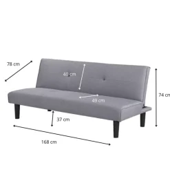 Divano letto 3 posti 