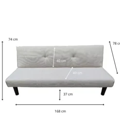 Divano letto 3 posti 