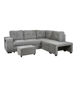 Divano letto con penisola a destra bellahome 