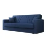 Divano letto "ibiza" 3 posti tessuto blue jeans, 214x81x89 cm