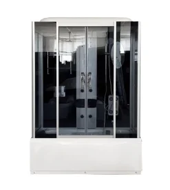 Doccia idromassaggio decor bagno "demetra" con sedile 150x85x210 cm