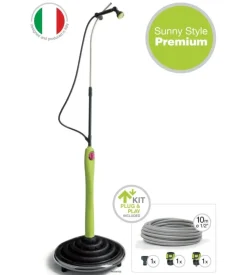 Doccia solare sunny style premium con acqua calda da esterno - verde