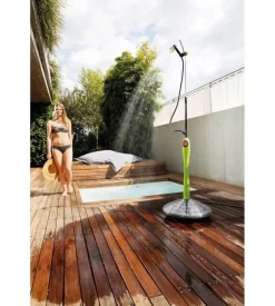 Doccia solare sunny style premium con acqua calda da esterno - verde