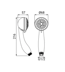 Doccino idro-bric "star" anticalcare 3 getti