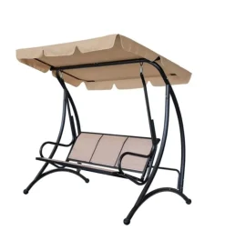 Dondolo da giardino 3 posti eurogarden "hawaii" beige 195x115x172 cm