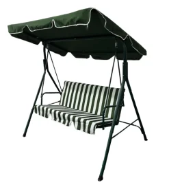 Dondolo da giardino 3 posti eurogarden "stripes" fantasia righe verdi 172x112x152 cm